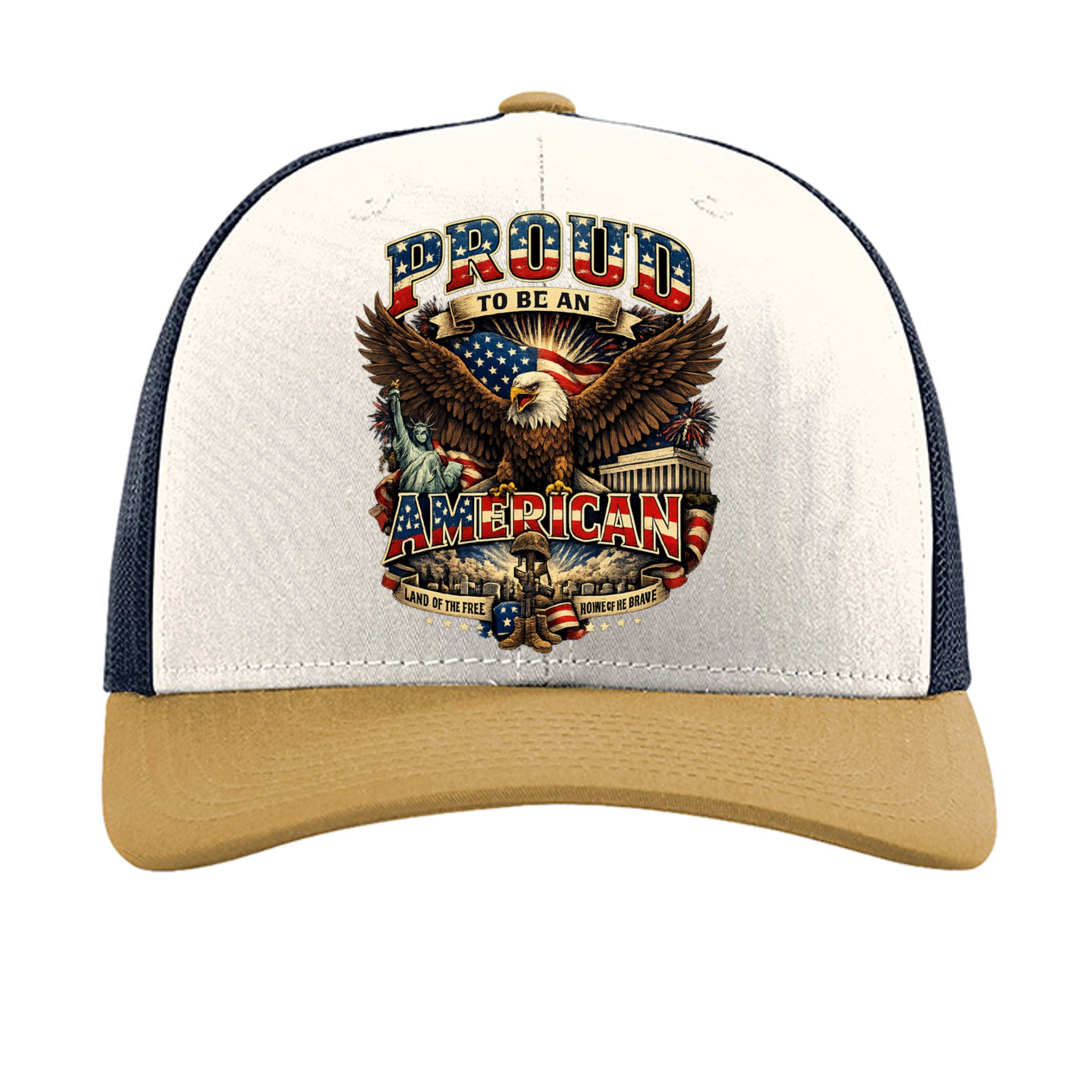 Cream/ Navy/ Amber Gold - 112 - FRONT